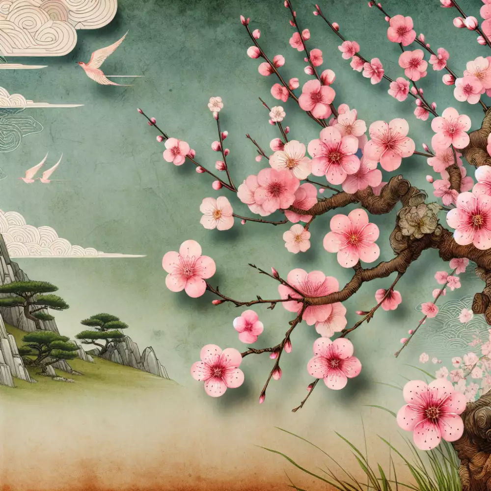 Růžově Kvetoucí Strom