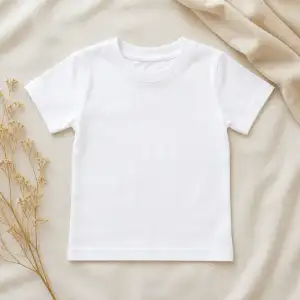 Dětské Bílé Tričko Bez Potisku